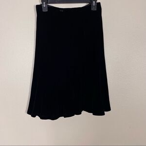 Carmen Marc Valvo Collection Silk Blend Velour Skirt
